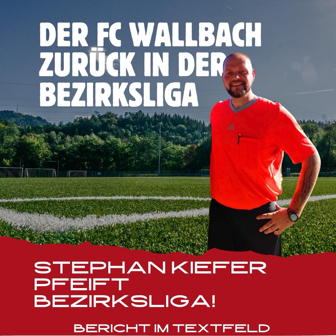 Stephan Kiefer vom FC Wallbach steigt in die Bezirksliga auf
