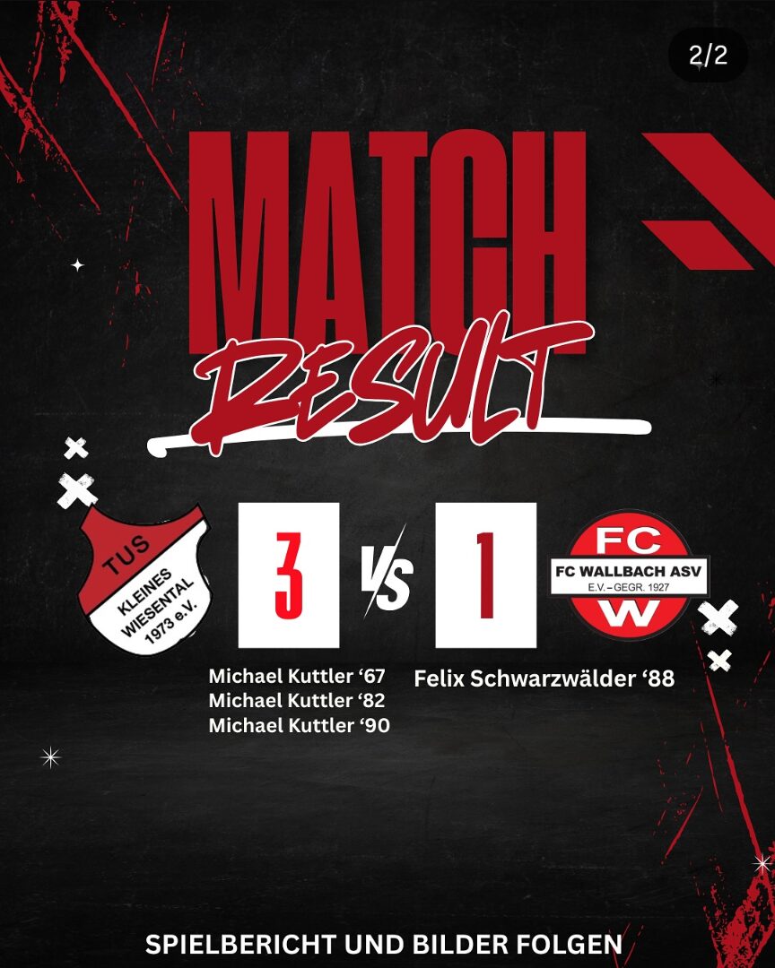 3. Spieltag Erste Mannschaft
